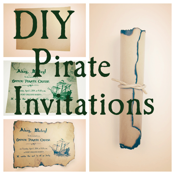 DIY Pirate Invitations