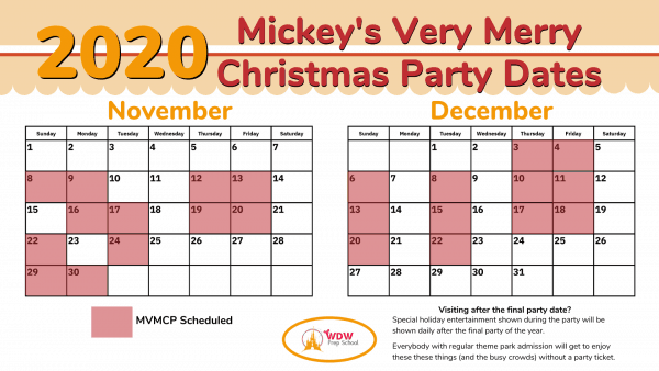2020 MVMCP Party Dates