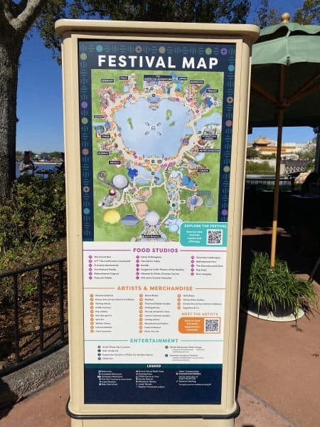 festival of the arts map 2022 epcot