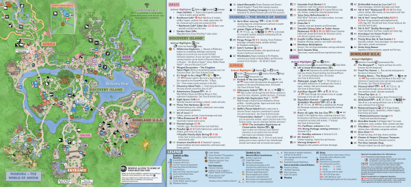 Disney Animal Kingdom Map