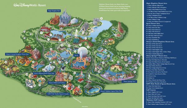 Disney World maps Disney World resort map