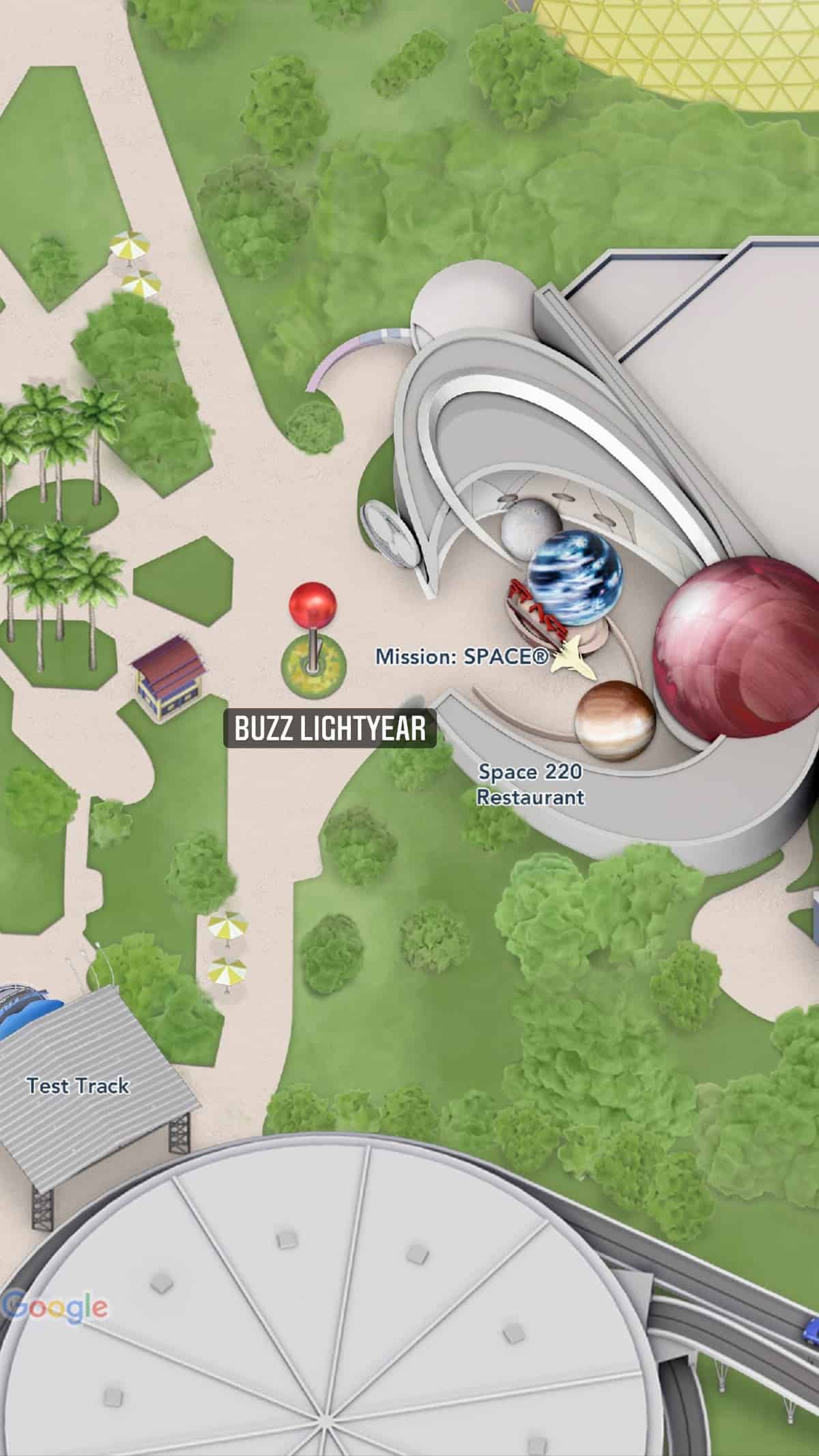 Epcot 2022 Flower and Garden Festival - Buzz Lightyear topiary map