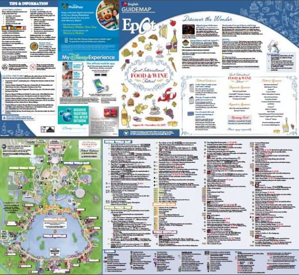 Food and Wine festival map