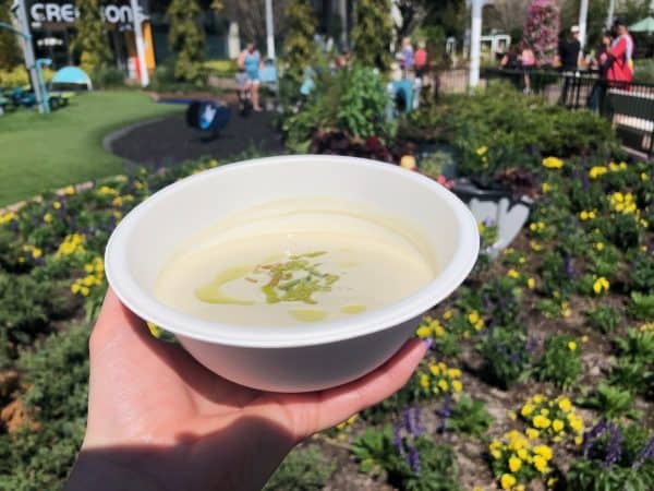 Chilled Potato and Leek Soup - farmers feast - flower and garden 