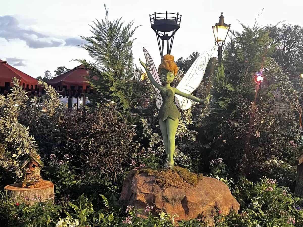 Epcot 2022 Flower and Garden Festival - Tinker Bell topiary