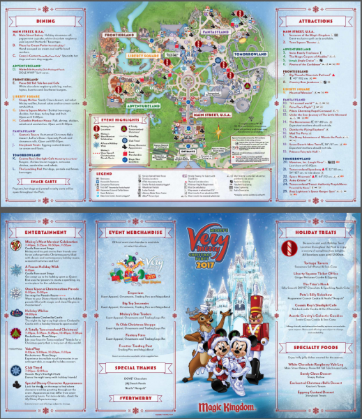 Mickey's Very Merry Christmas Party 2018 Map