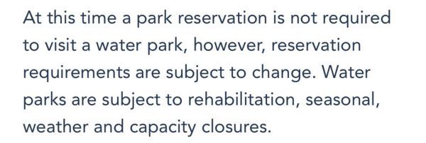 park reservations are not required for blizzard beach
