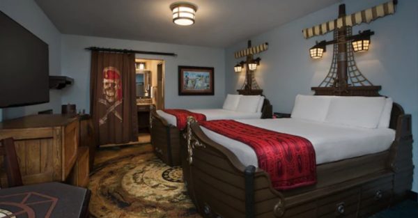 Pirate room at Disney's Caribbean Beach Resort