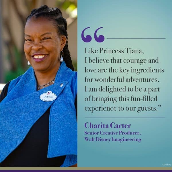 Charita Carter on Princess and the Frog attraction
