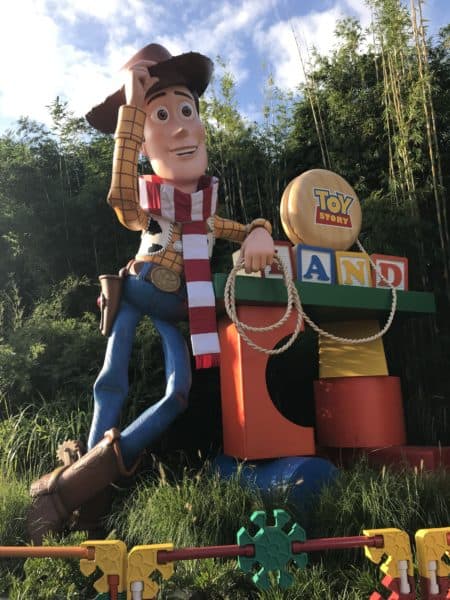 Toy Story Land holiday entrance