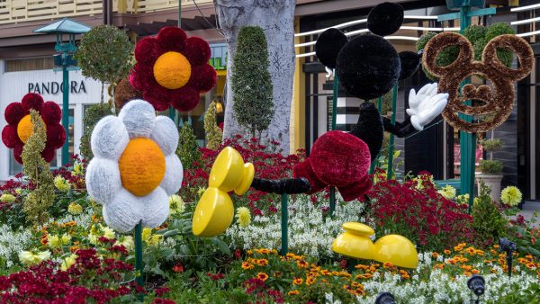 Downtown Disney 3D Mickey horticulture display 2019