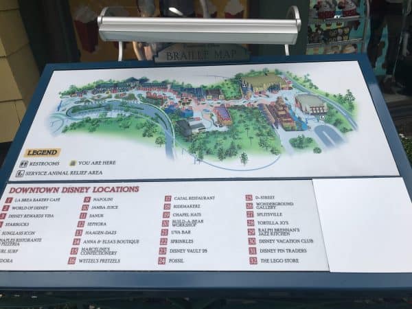 Downtown Disney map