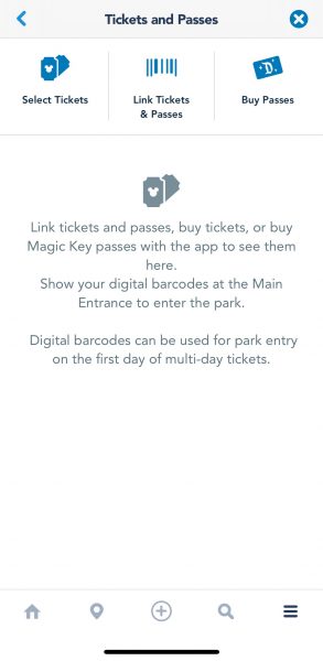 disneyland app link park tickets