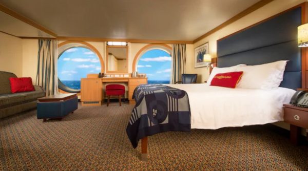 Disney Fantasy wheelchair accessible family oceanview stateroom