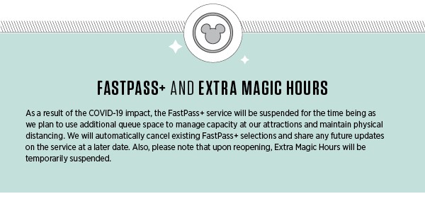 FastPass+ and Extra Magic Hours for Walt Disney World's reopening