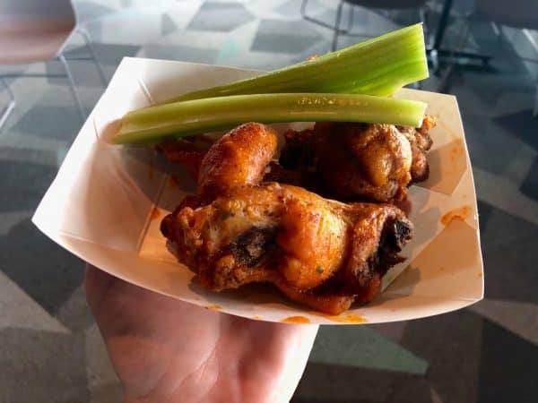 classic buffalo wings with celery at epcot food and wine 2021