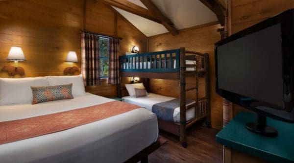 Bedroom at Disney's Fort Wilderness Cabins