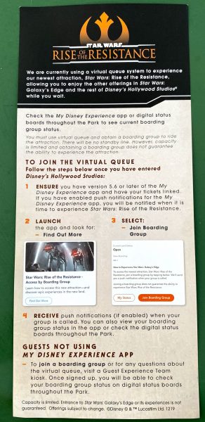 Virtual Queue flyer
