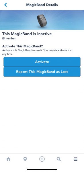 report lost magicbands in my disney experience app