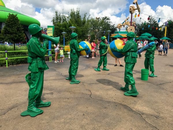 Green Army Men in Toy Story Land