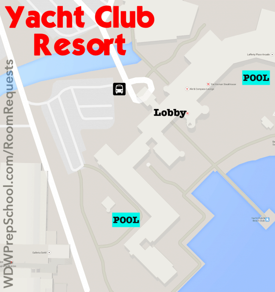 yacht club disney room map