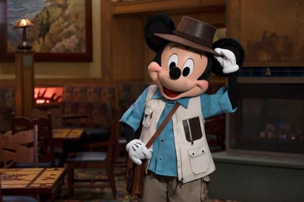 Mickey's Tale of Adventure character dining at Grand Californian