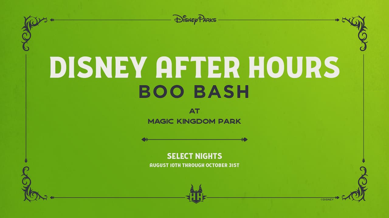 New Disney After Hours BOO BASH Coming To Magic Kingdom For Halloween