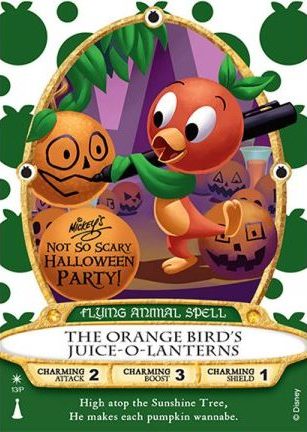 Orange Bird Halloween Sorcerers of the Magic Kingdom Card