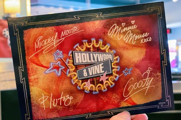 Hollywood and Vine card