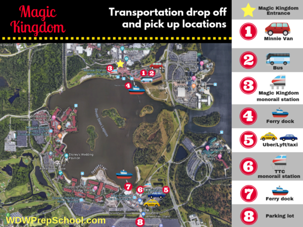 Magic Kingdom transportation options