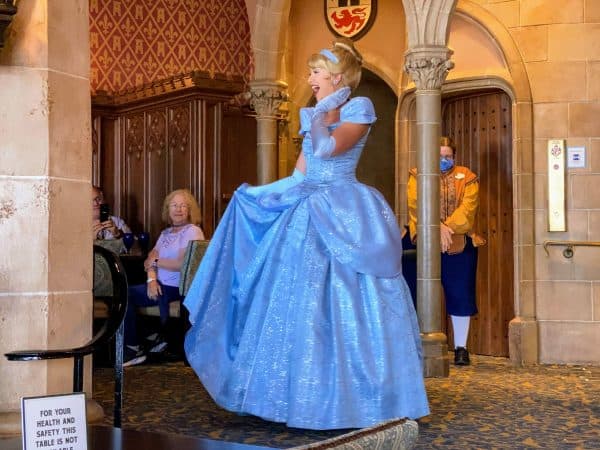 Cinderella at cinderella's royal table