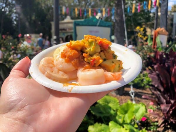 shrimp arepa - la isla fresca - flower and garden 2022