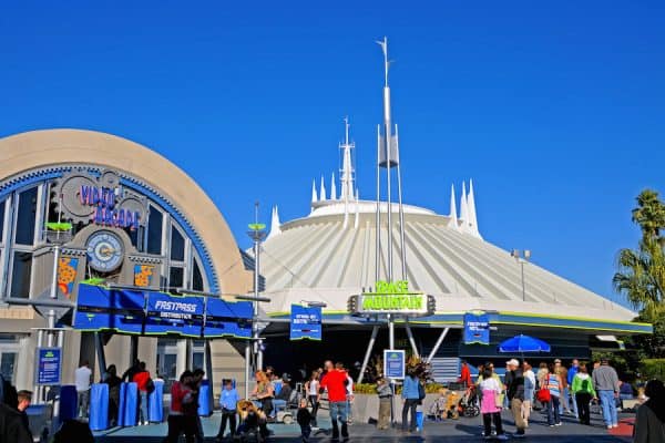 outside of space mountain in tomorrowland