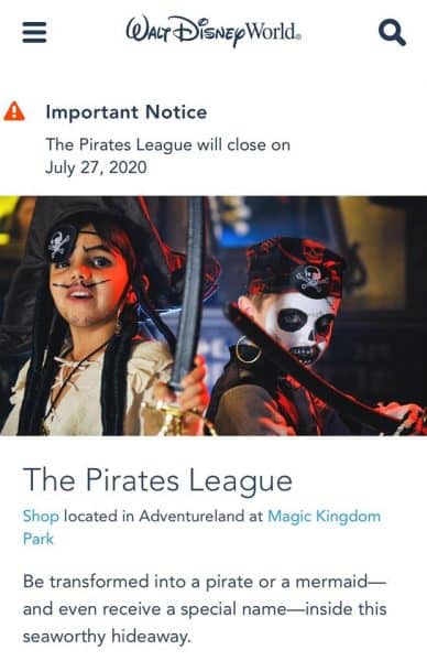 The Pirates League is closing