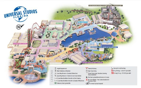 universal studios map
